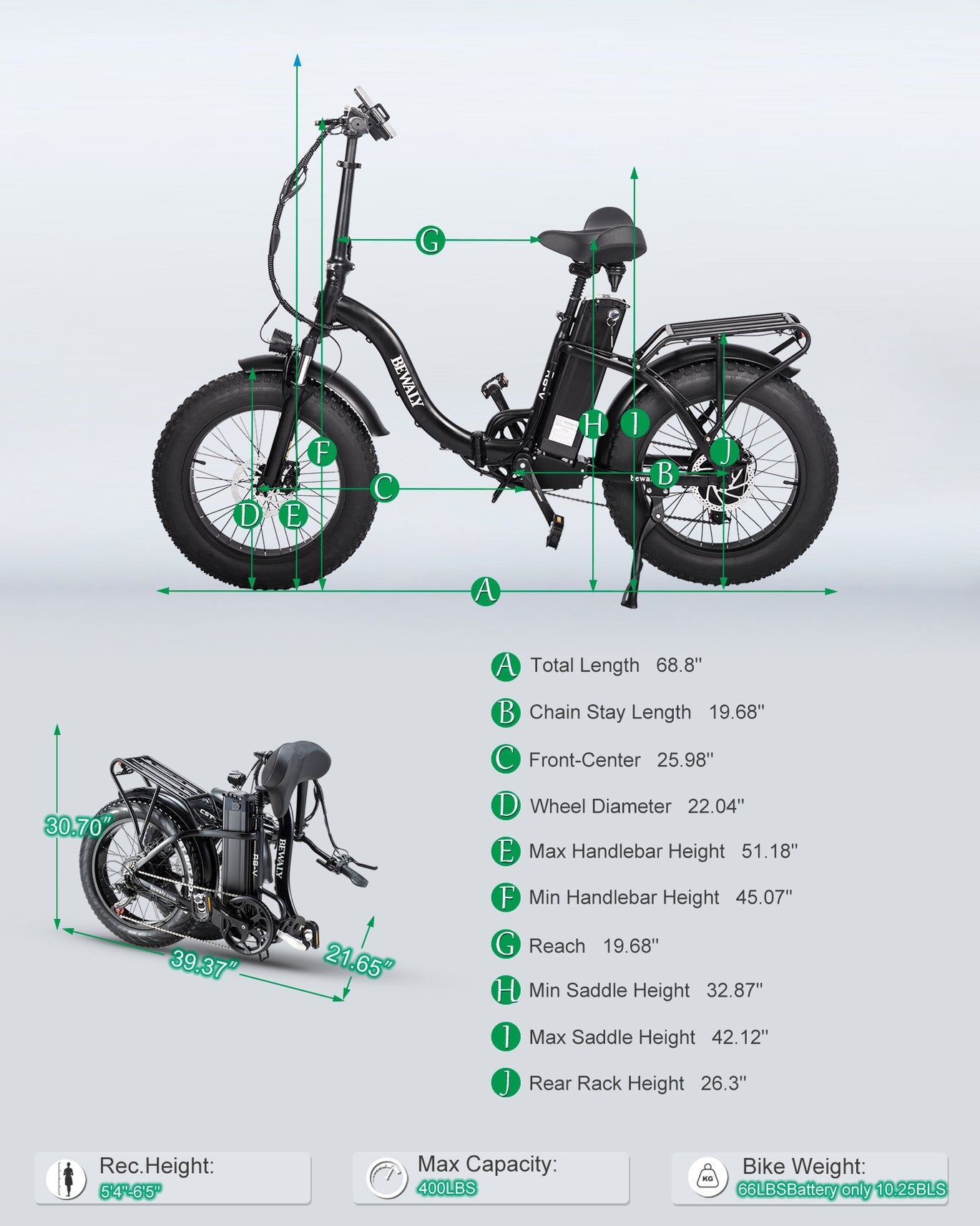 Burchda R8-V Foldable Step Thru Ebike