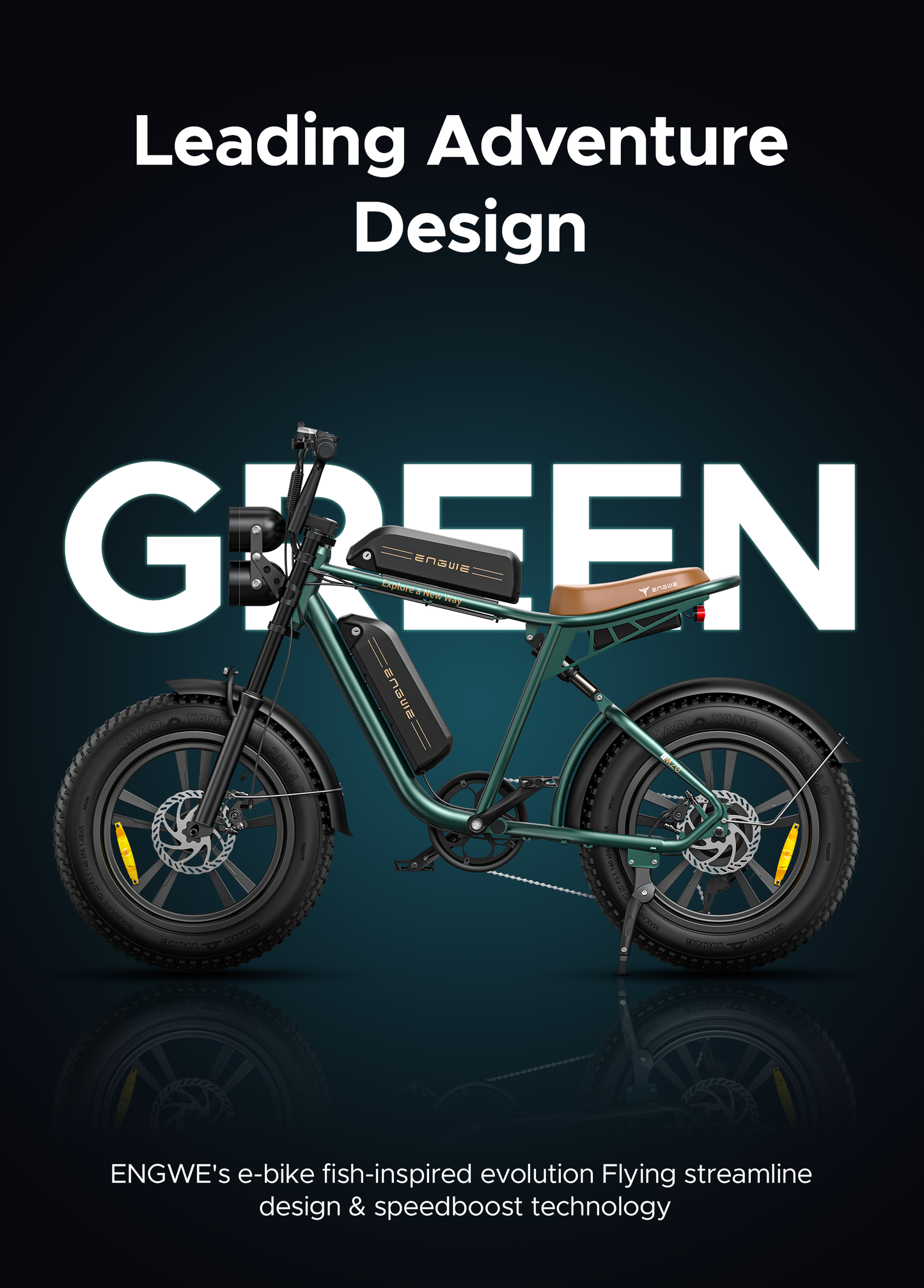 ENGWE M20 Ebike Green (Dual Batteries)